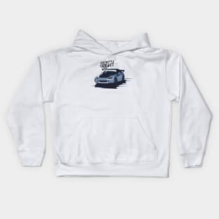 S2000 - JDM Sideways is the Right Way (Blue) Kids Hoodie